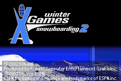 ESPN Winter X-Games Snowboarding 2 Title Screen